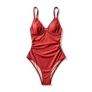 Cupshe Red One Piece Swimsuit size L NWT